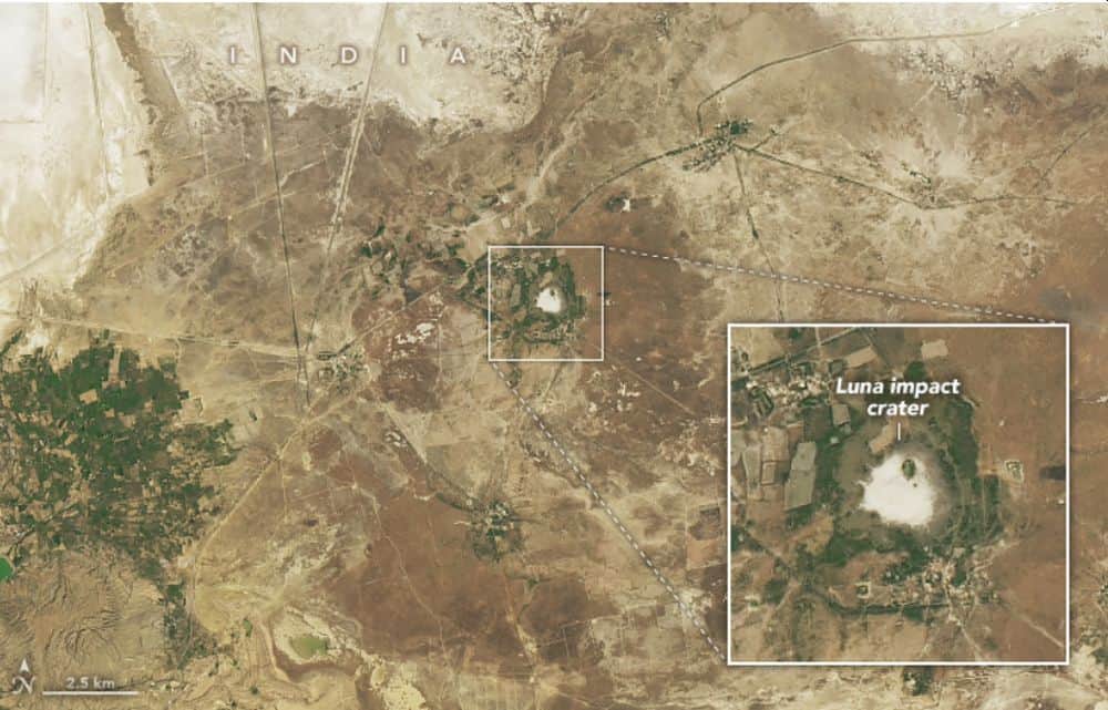 Meteoriti, minerali e misteri: analisi del cratere d’impatto Luna in India