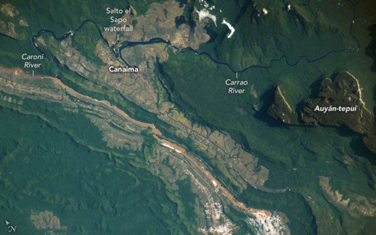 I tepui venezuelani: la foto dall’ISS mette in luce le loro uniche caratteristiche ecologiche