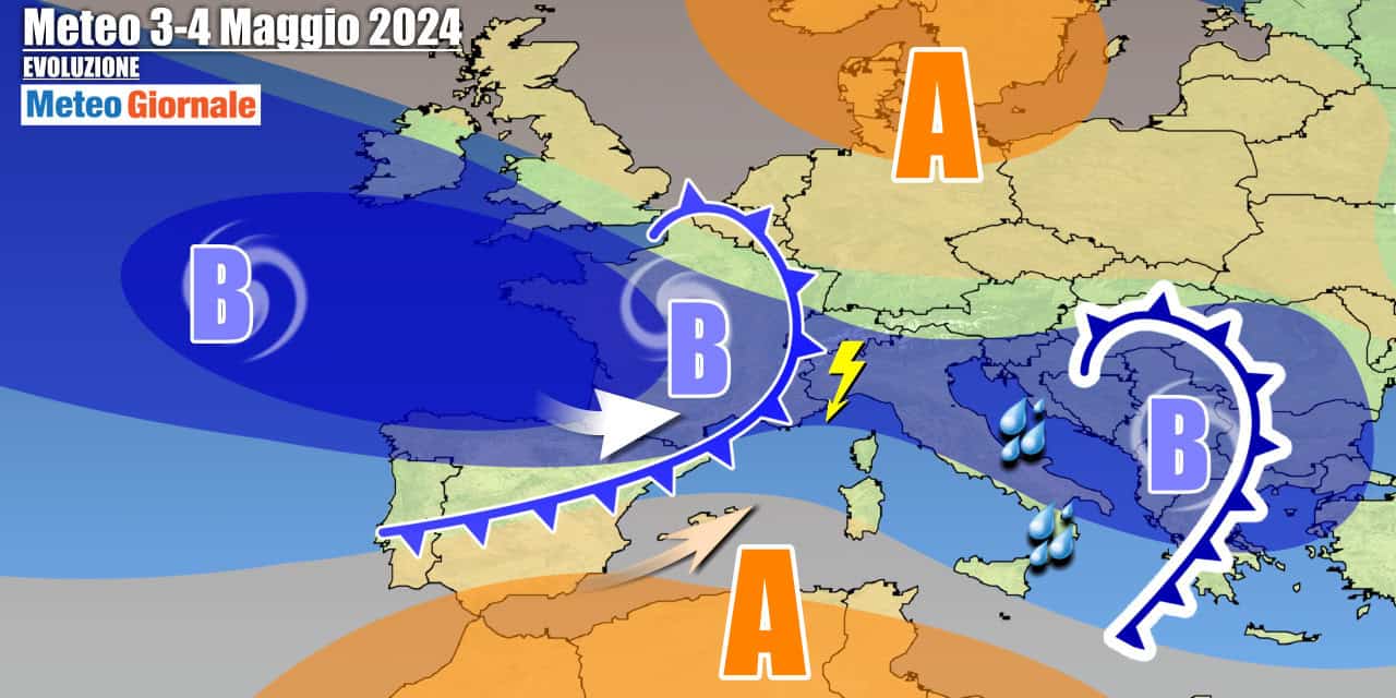 Italia contesa tra correnti atlantiche e una timida rimonta anticiclonica
