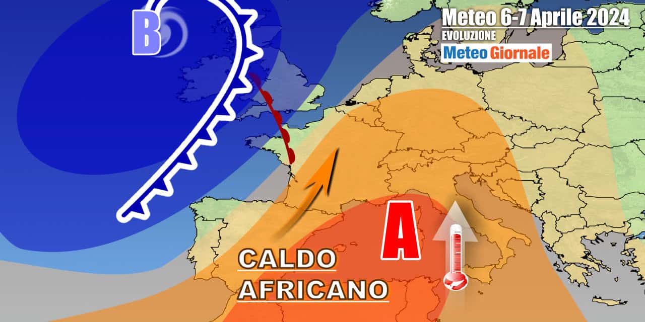 Fiammata di caldo africano fuori stagione