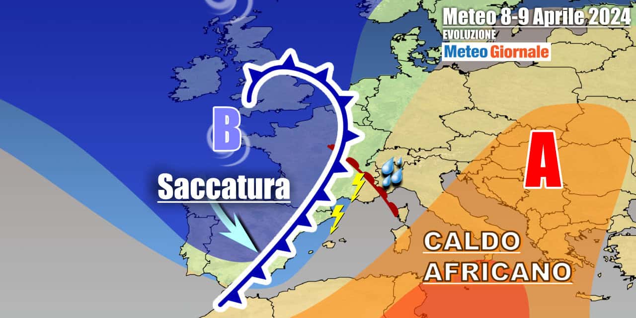 L'Anticiclone africano inizierà a mollare la presa