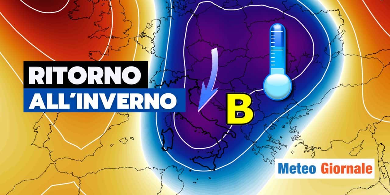 Meteo: brusco ritorno all’Inverno, ora è tutto vero. Neve a quote insolite