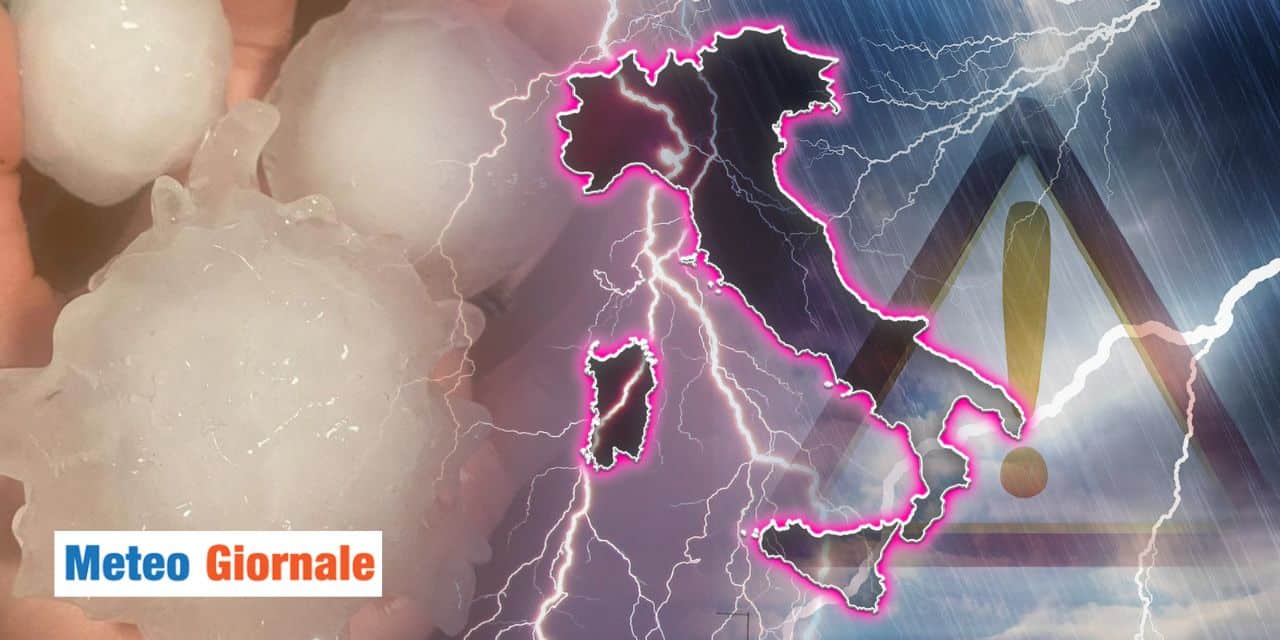 meteo rischio grandine grossa
