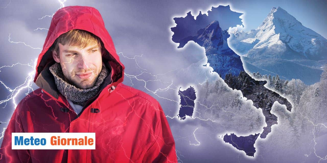 Meteo Italia: correnti ancora più fredde e temporali nel week-end