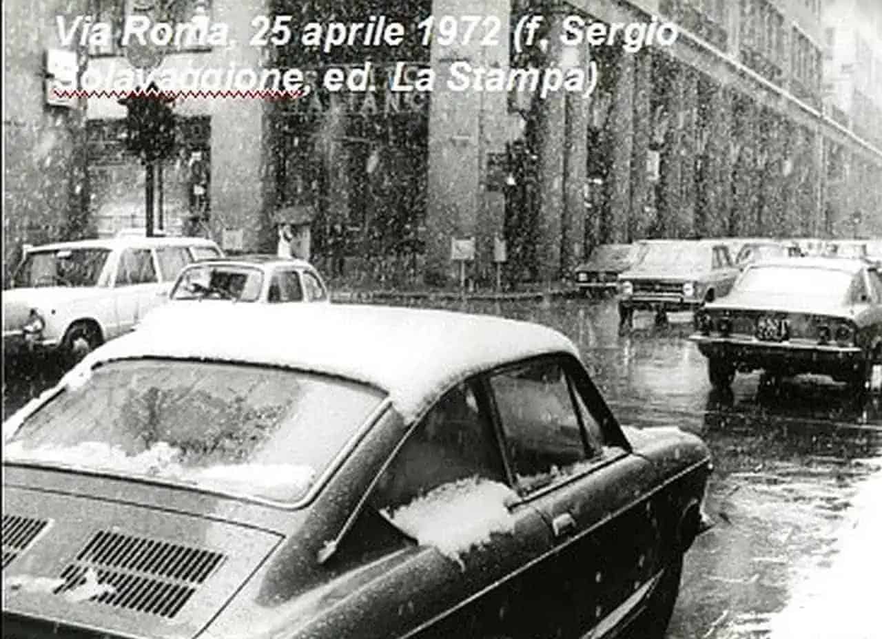 Una delle nevicate più tardive della storia