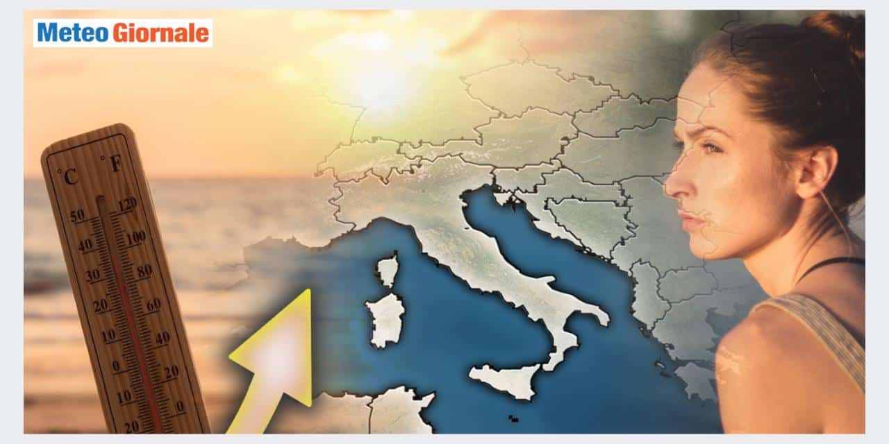 Il caldo anomalo sarà associato al pulviscolo sahariano