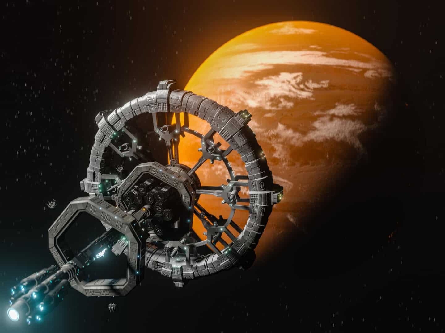 stazione spaziale orbita lunare