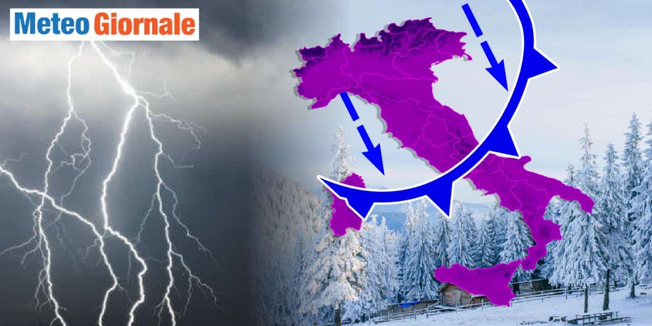 Meteo: imminente burrasca invernale, l’assalto polare durerà a lungo su tutta Italia