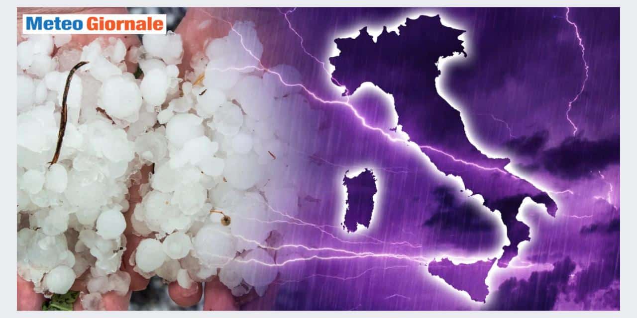 Meteo: brusco peggioramento, in arrivo grandine e neve
