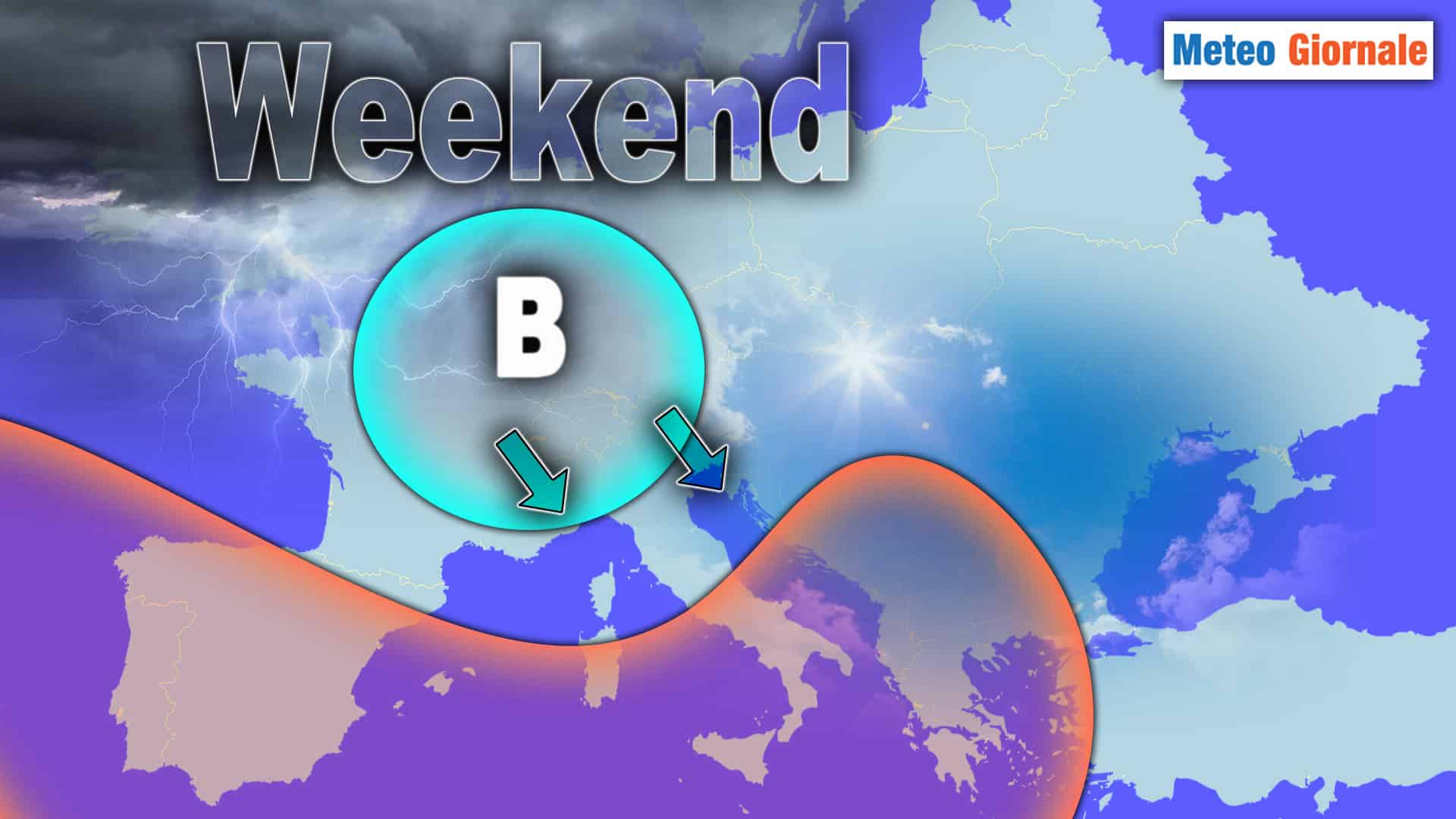 Meteo: Weekend a rischio pioggia un po’ per tutti