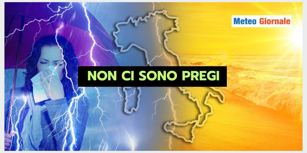 Italia divisa in due: una follia meteo che non ha pregi