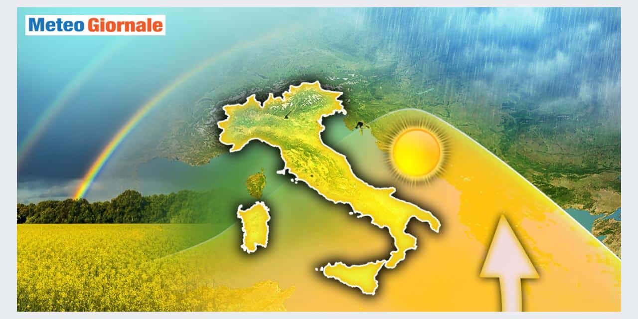 Caldo forte su parte d'Italia