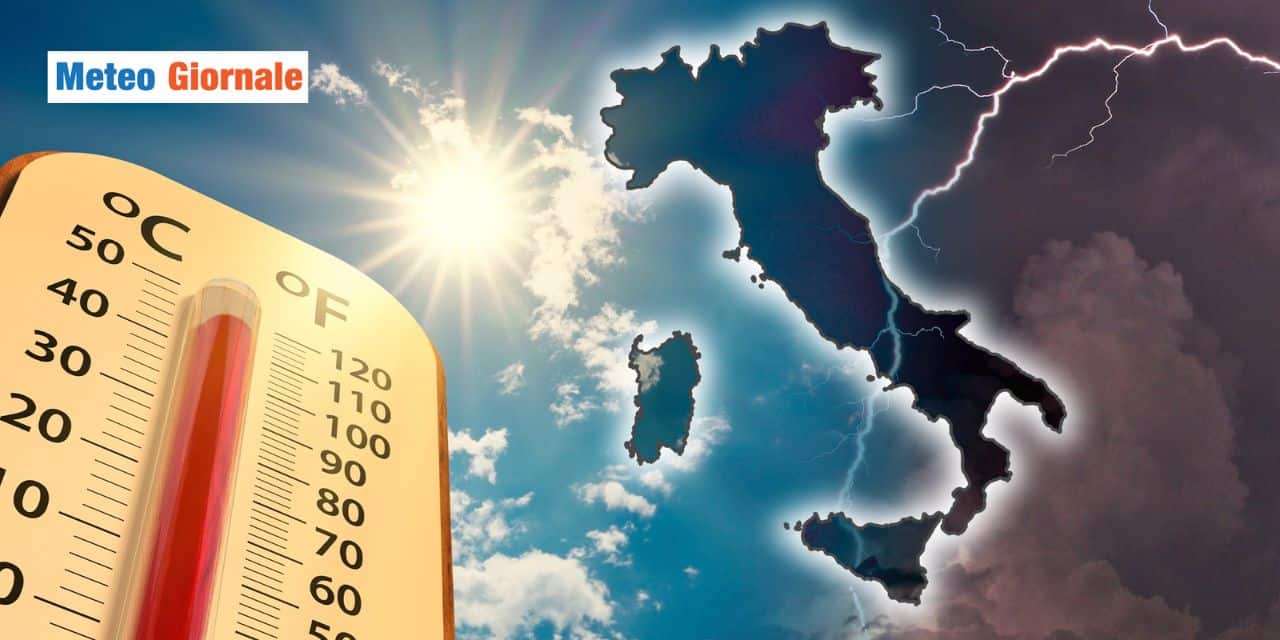 caldo temporali meteo 2705
