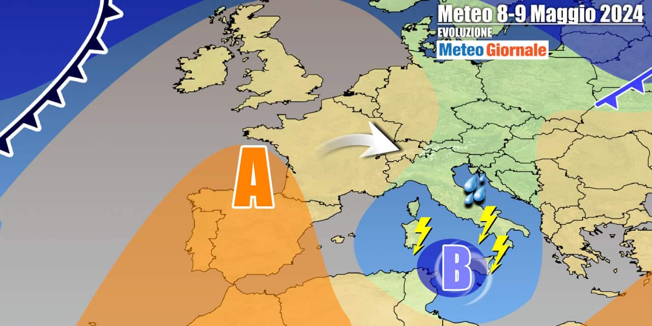 Meteo Italia: nuovo scossone, arriva il maltempo con temporali e grandinate