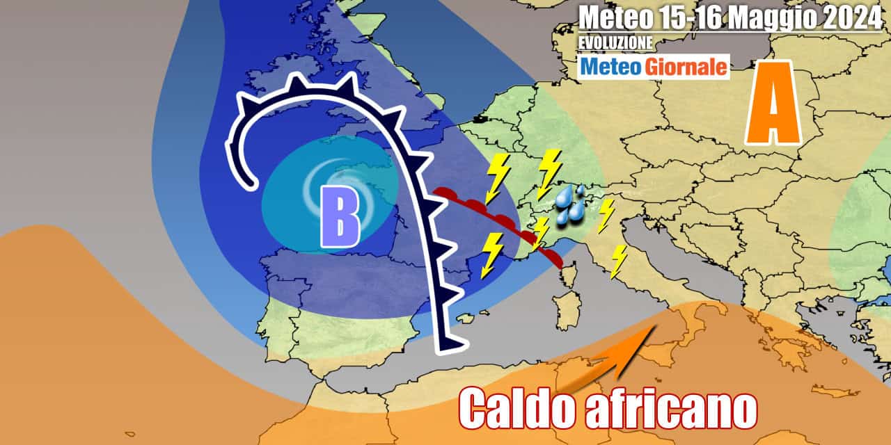 Scenario bloccato per più giorni con Italia spaccata in due