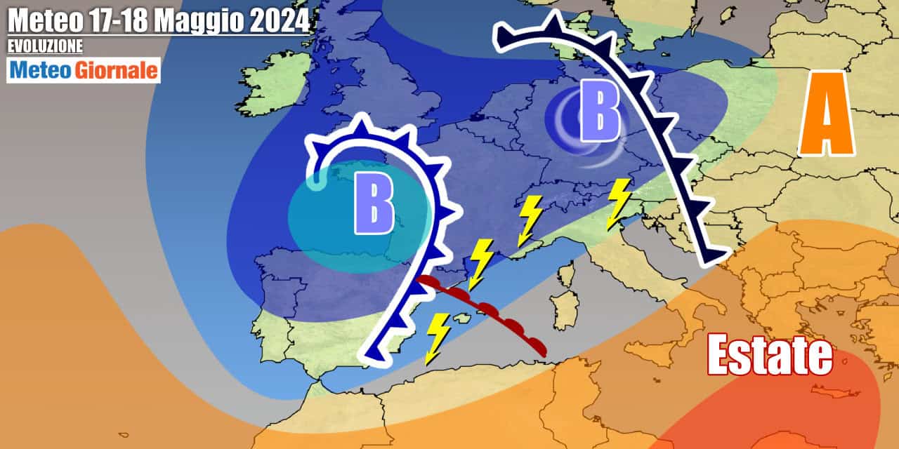 L'instabilità persisterà su parte d'Italia anche verso il weekend