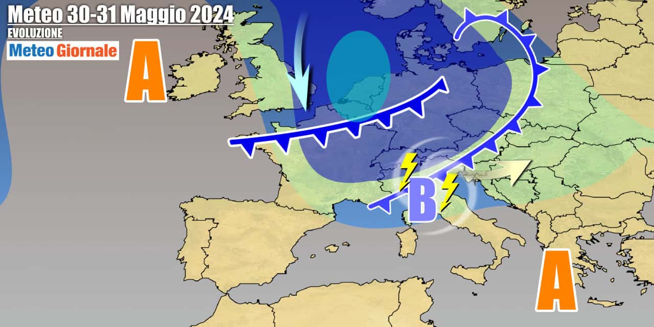 Maggio finirà tra piogge e temporali