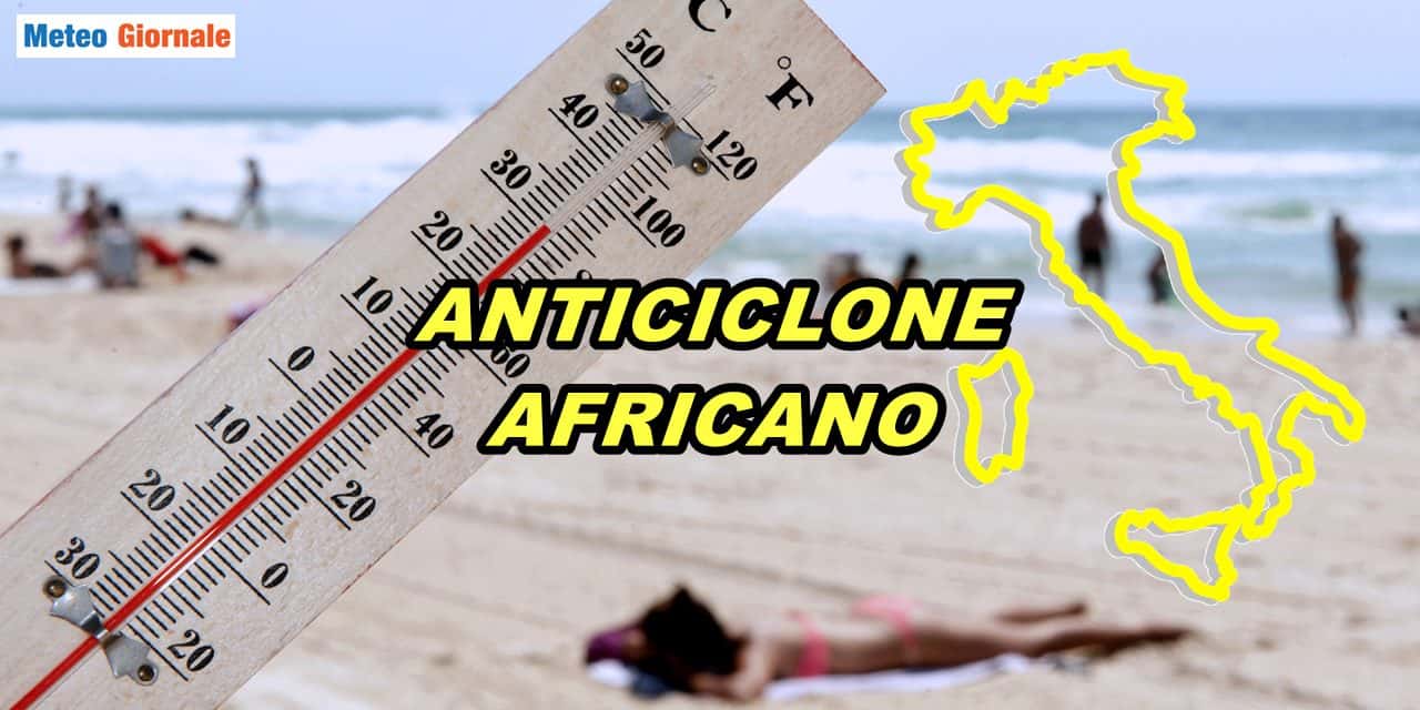 meteo anticiclone africano caldo
