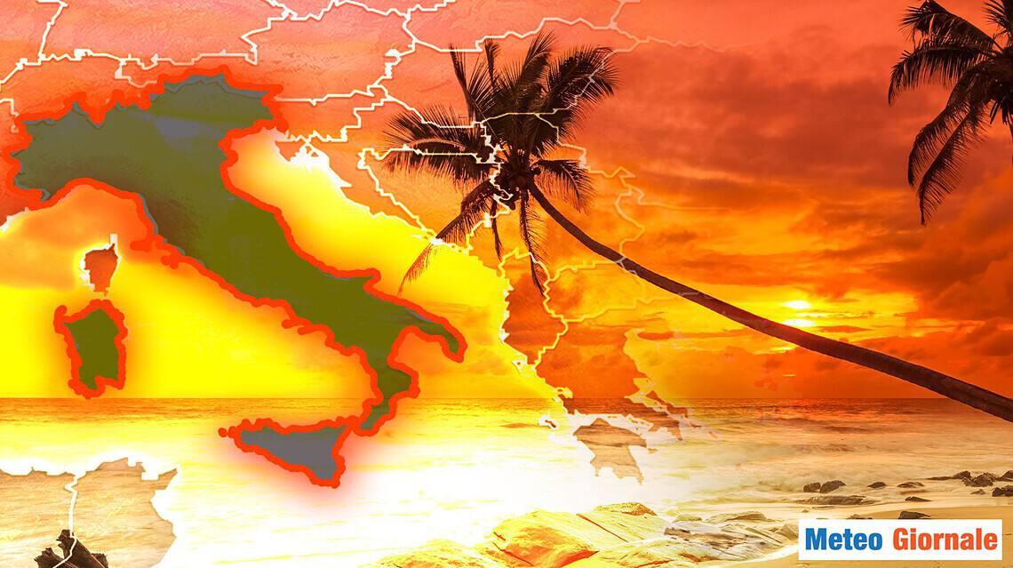 meteo con ondata di caldo tropicale 14