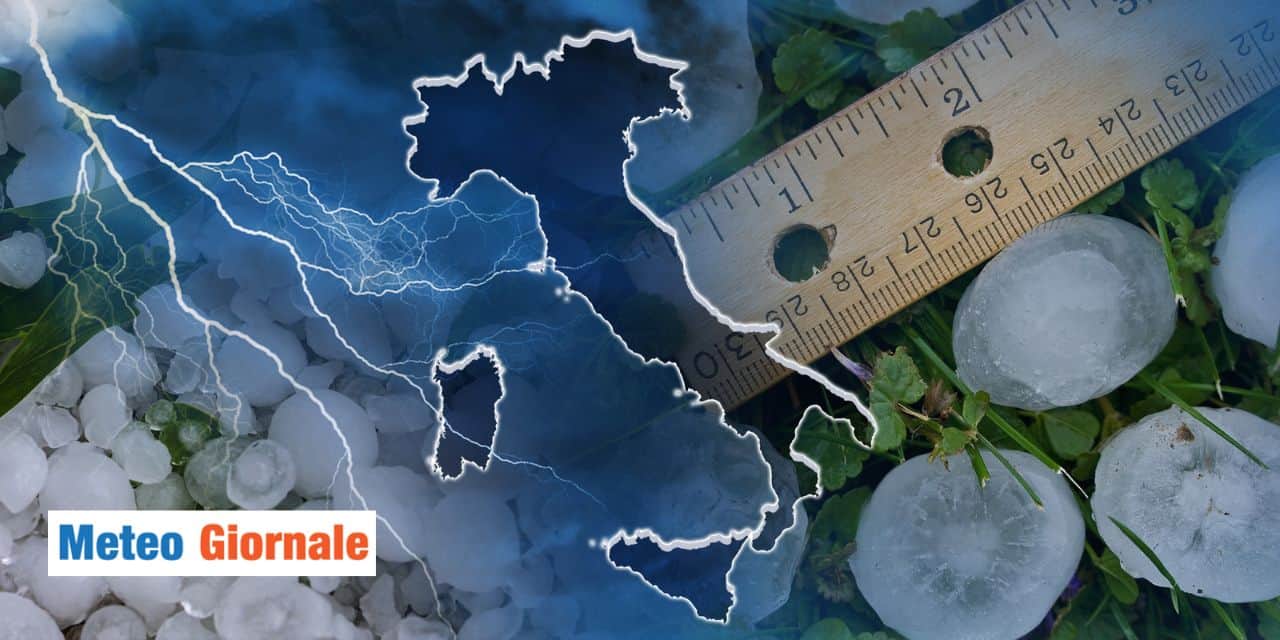 meteo grandine grossa in arrivo