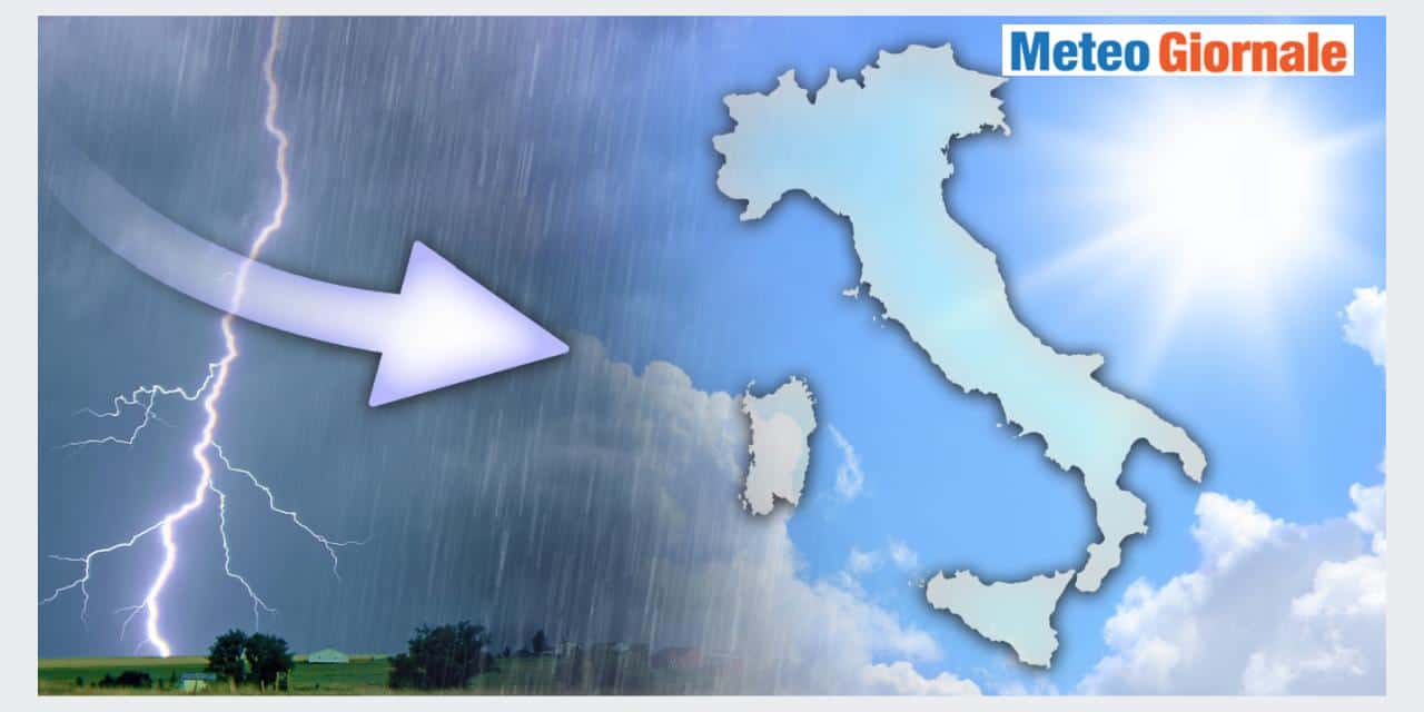 Nessuna prospettiva di tempo stabile per il weekend d'inizio Giugno
