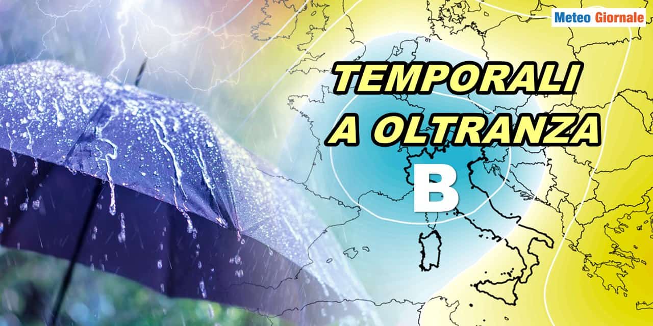 Ancora TEMPORALI a oltranza: L’Alta Pressione non riesce a imporsi
