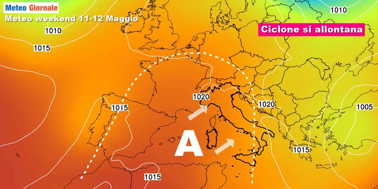 Meteo: nel weekend ritorno prepotente dell’alta pressione