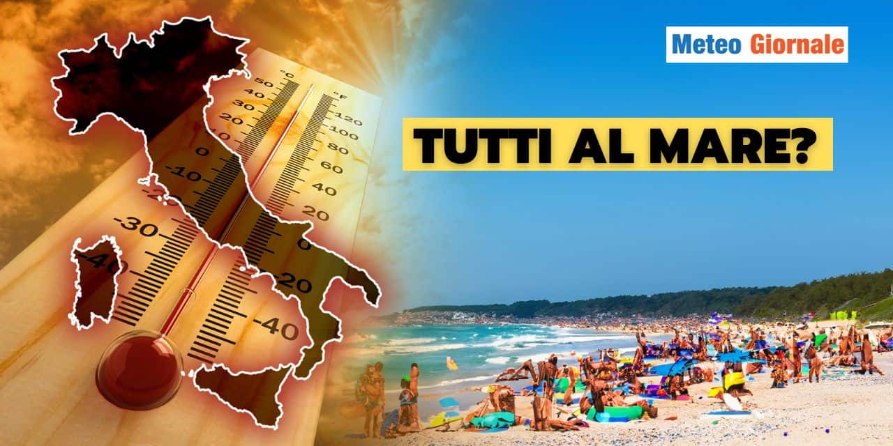 tutti al mare meteo 2705
