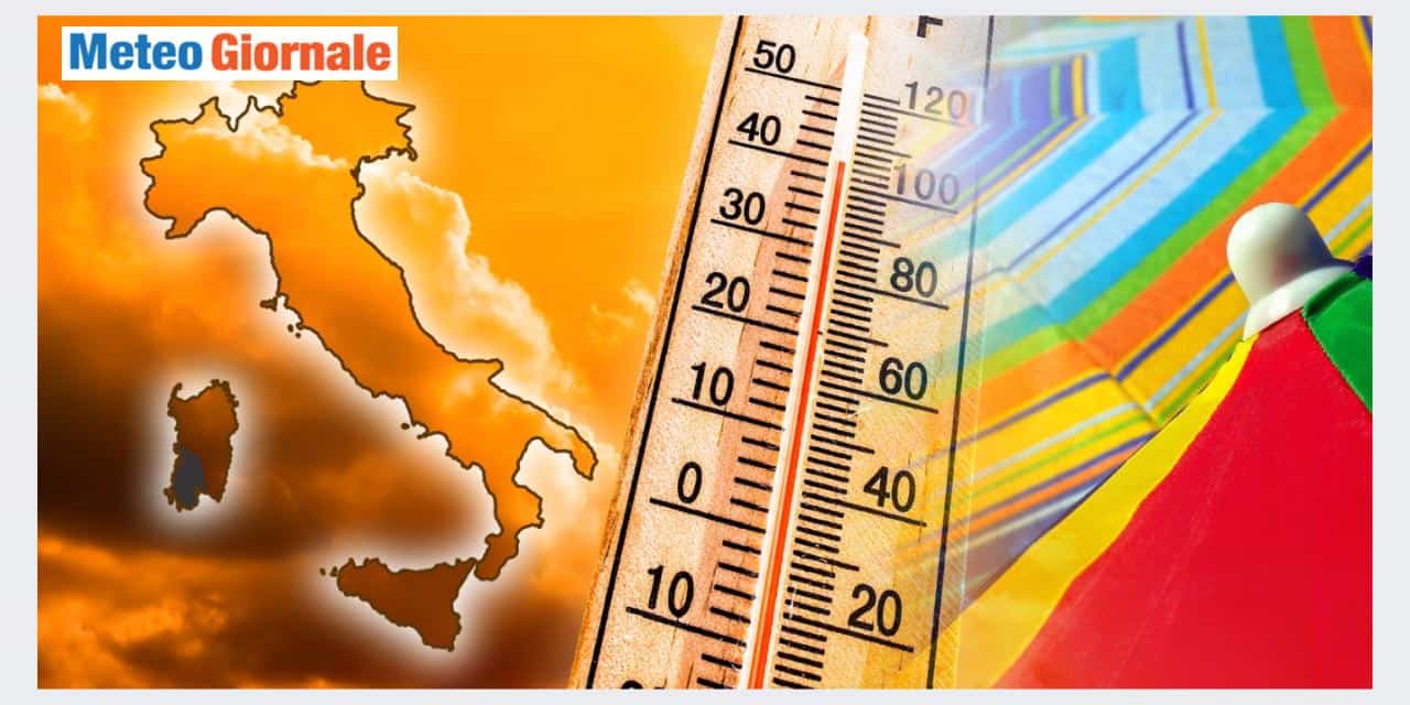Grande caldo su parte d'Italia
