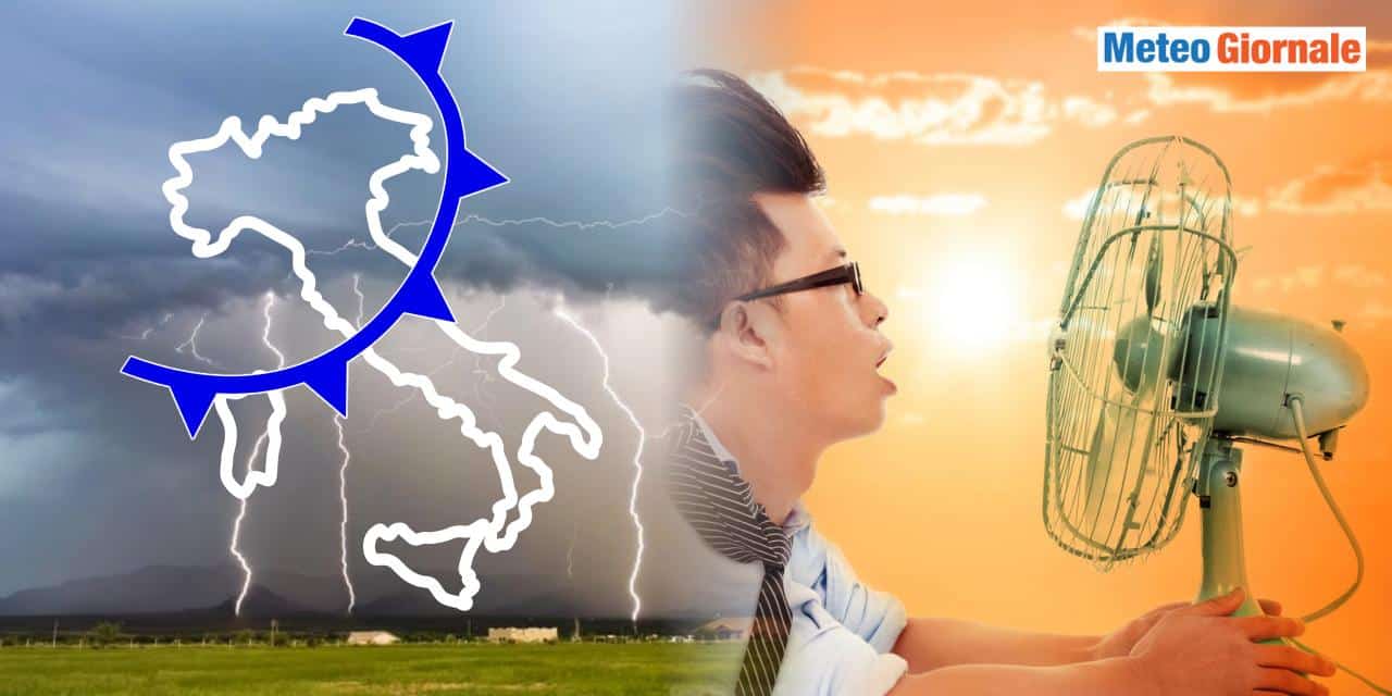 Arrivano temporali scaccia caldo