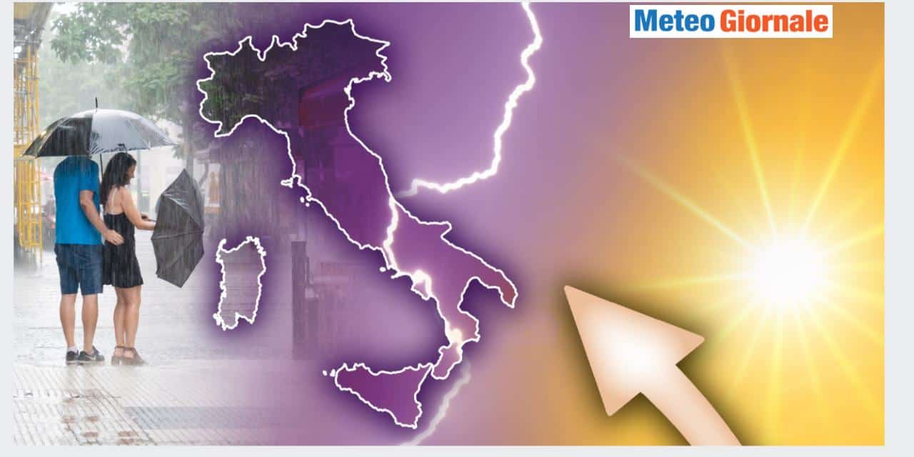 Caldo rovente alimenterà super temporali