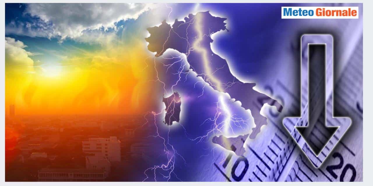 Meteo: improvviso TRACOLLO TERMICO e stop caldo. Ecco Quando