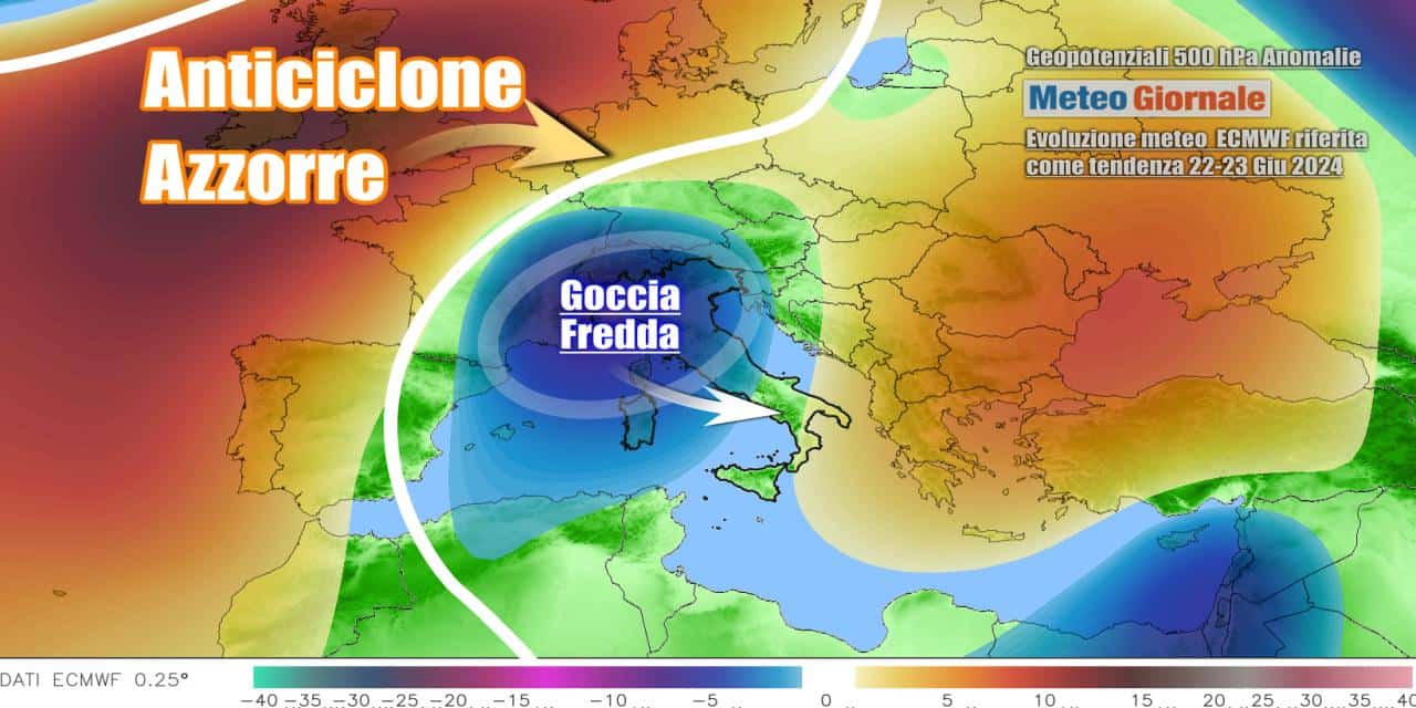 Meteo movimentato tra domenica e l'inizio della nuova settimana