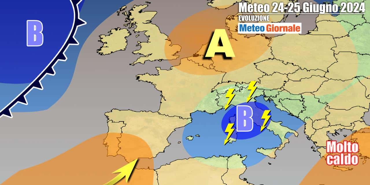 Tanti temporali sull'Italia nei primi giorni della settimana