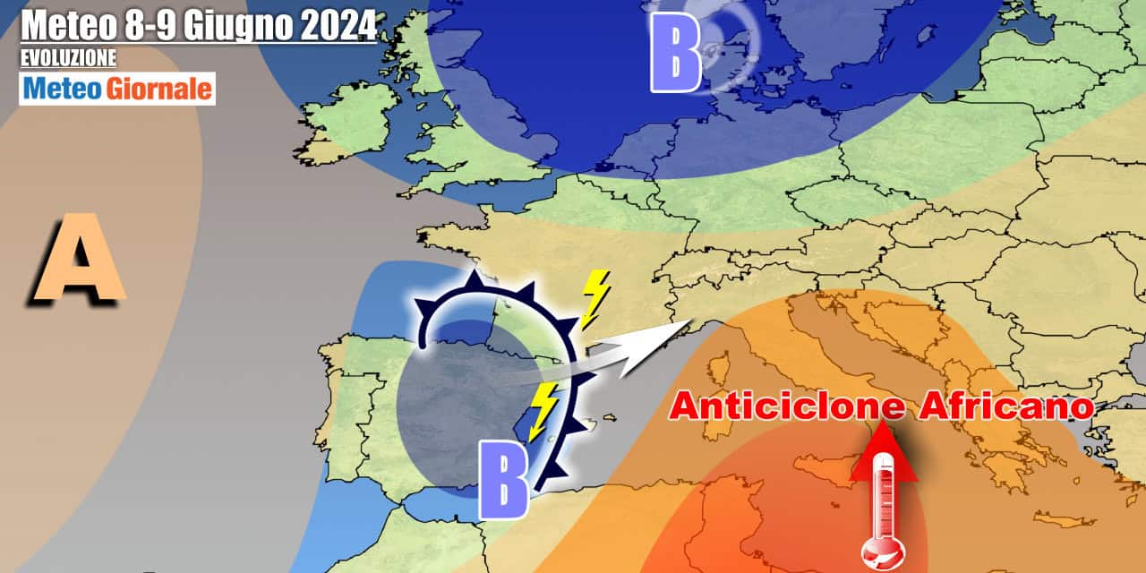 Anticiclone africano nel weekend, ma temporali in arrivo al Nord Italia