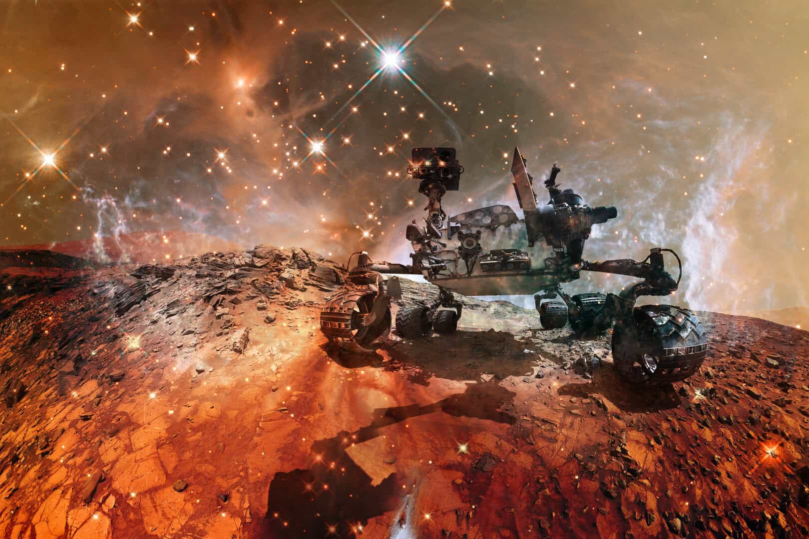 rover curiosity marte rocce