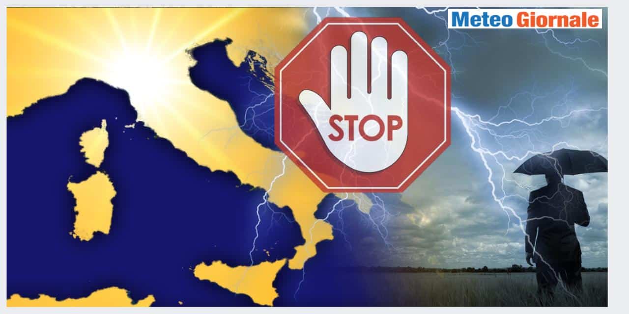 Dai temporali alla calma estiva, prima del caldo da fornace sahariana