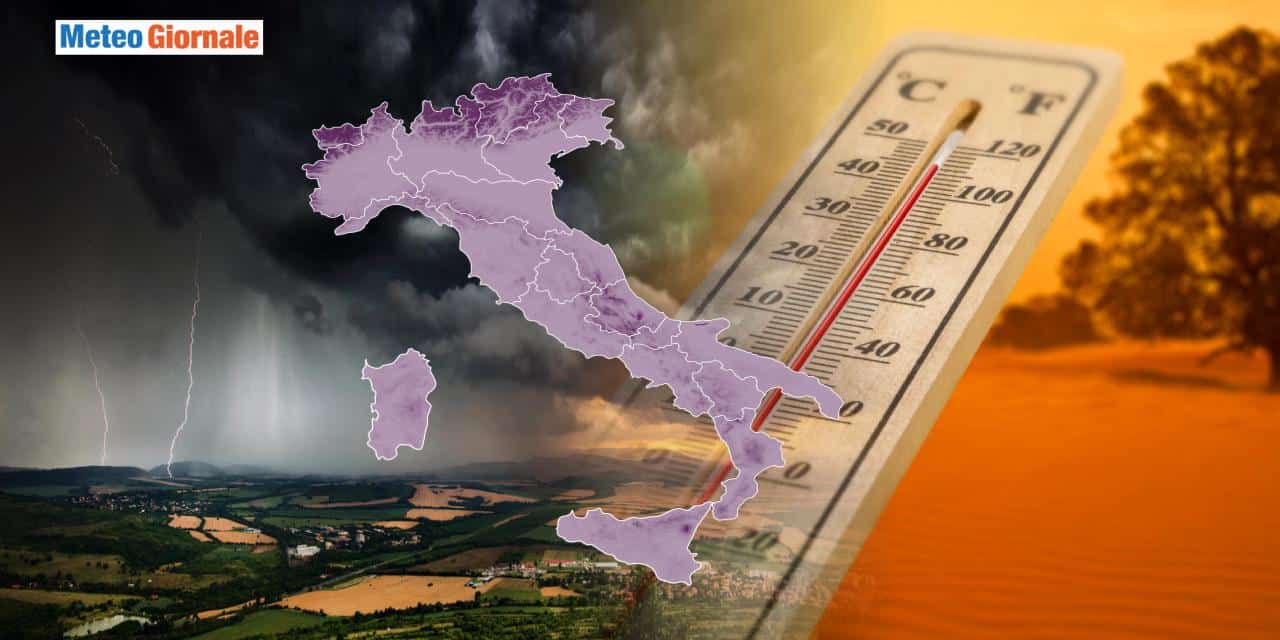 Nella prossima settimana rischio di fenomeni violenti