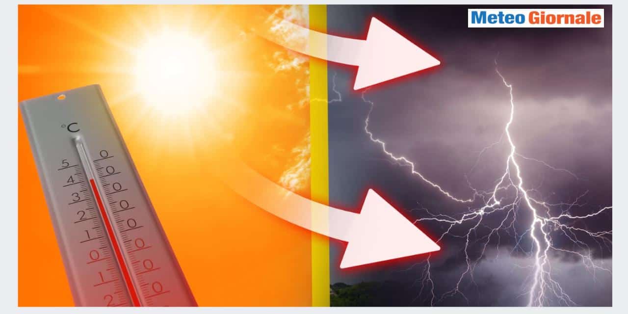 Temporali e poi prossima settimana fiammata di caldo feroce