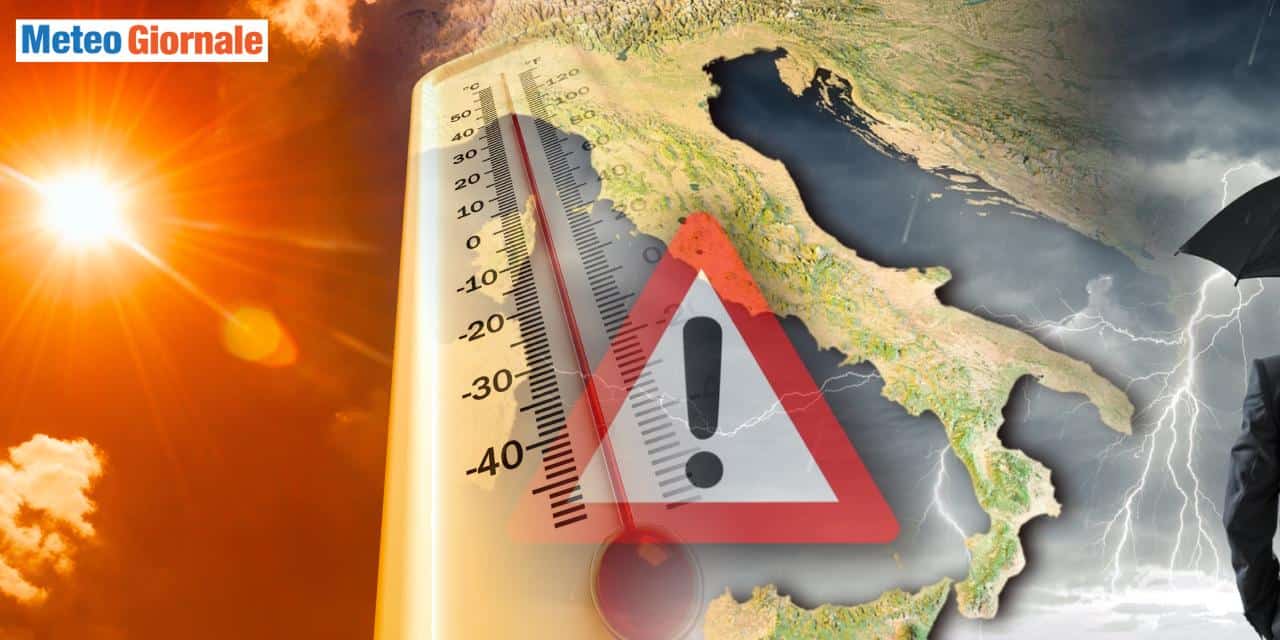 Verso caldo africano estivo dopo i temporali