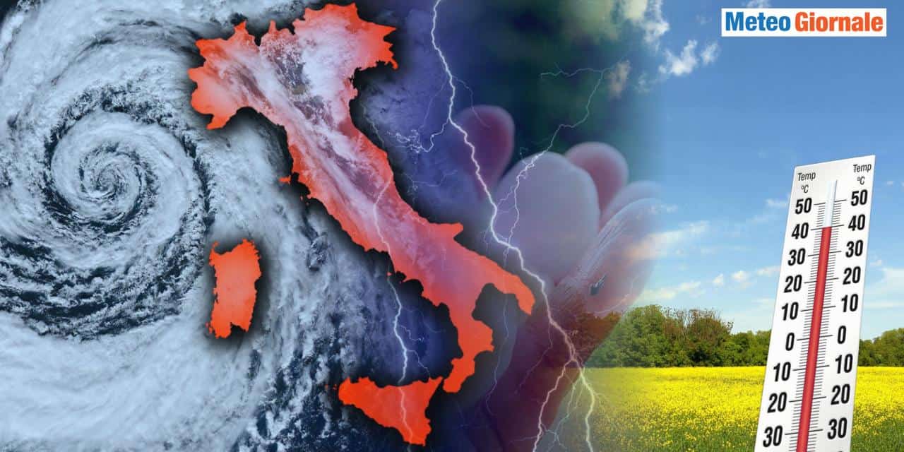 Pesante break con temporali e temperature in calo