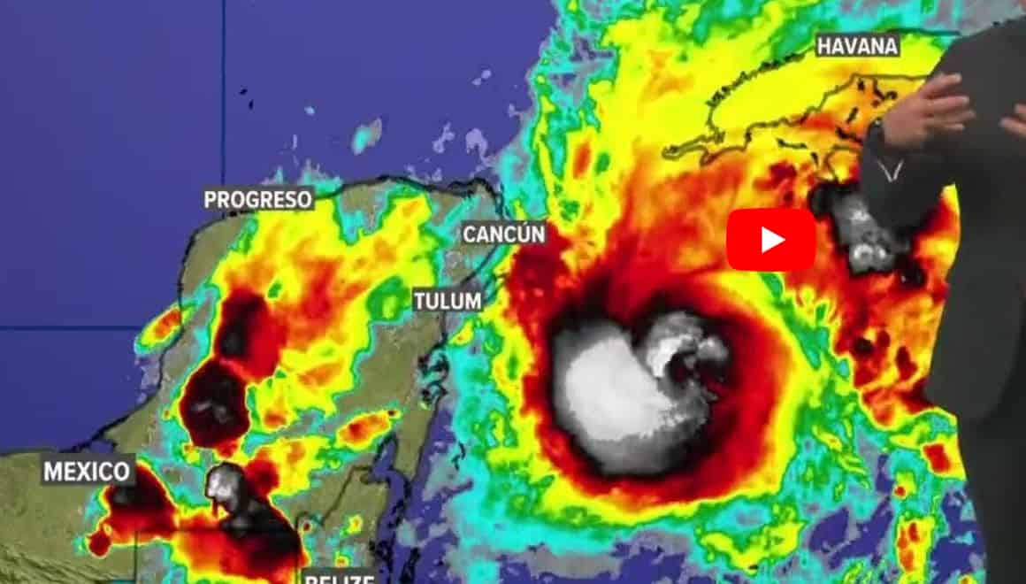 L’uragano Beryl si avvicina allo Yucatan, fuga di turisti. Allarme meteo, video