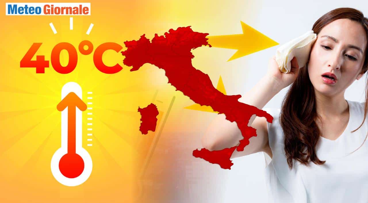 Caldo esagerato ancora per una settimana e più