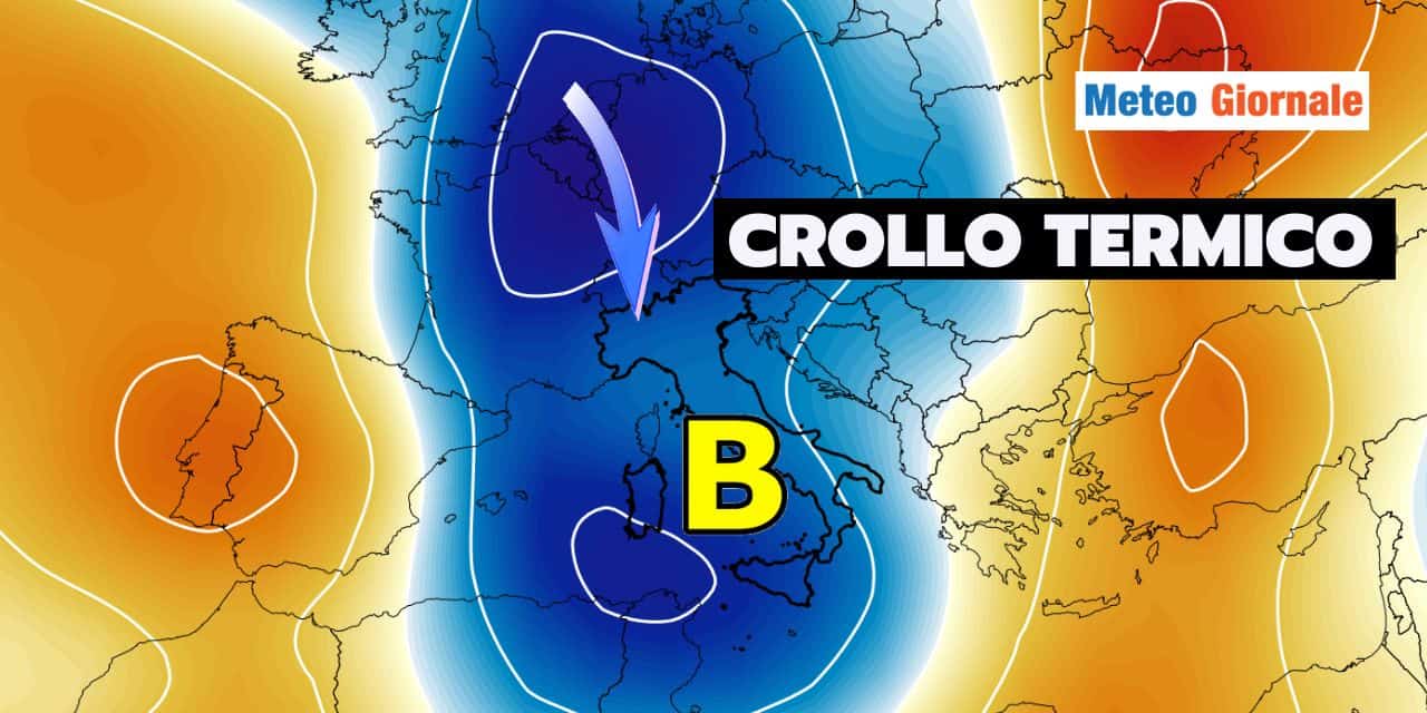 CROLLO temperature maltempo fresco meteo 0107