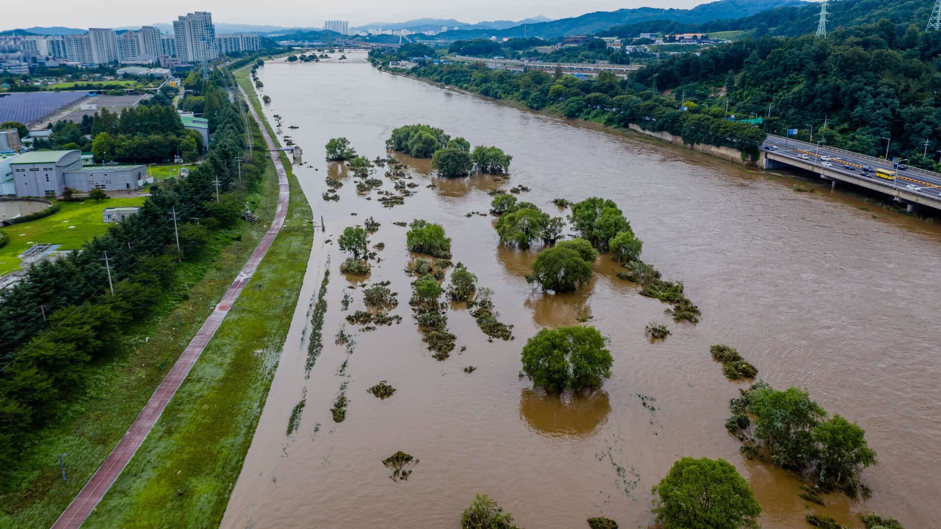 alluvione pioggia record sud corea