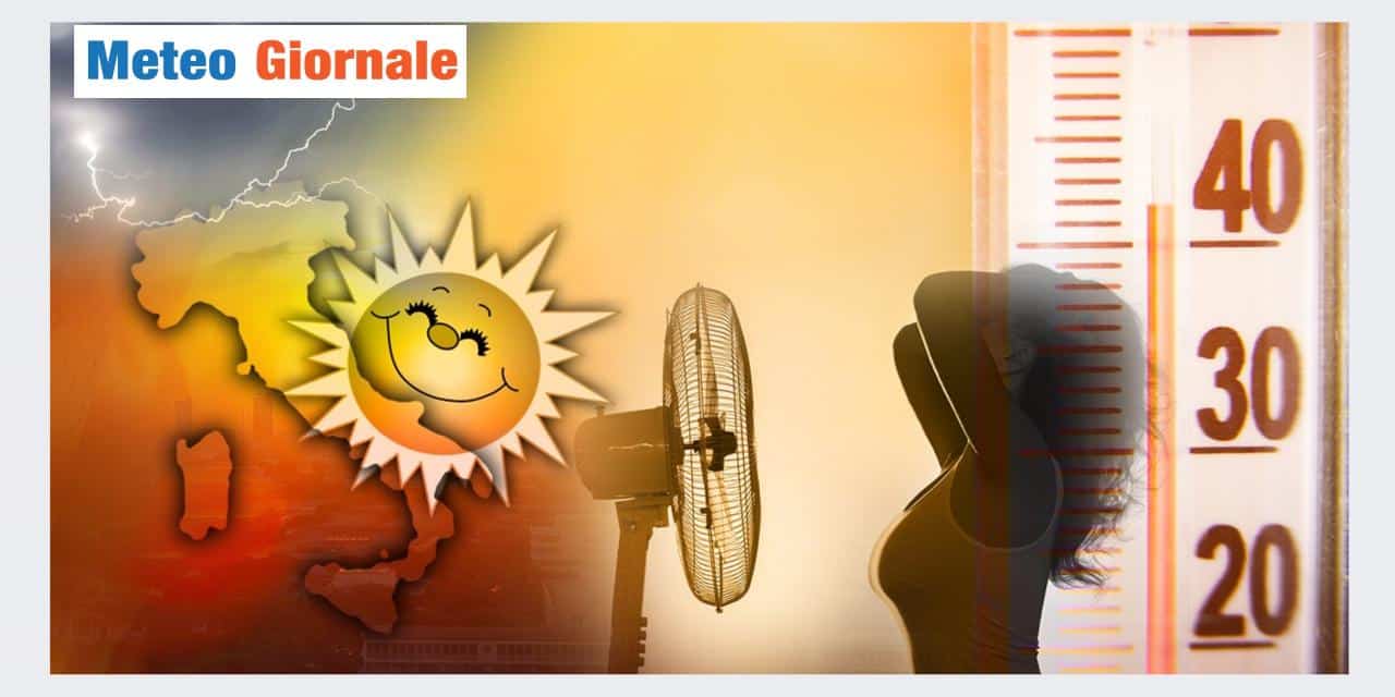 Caldo e temporali sull'Italia