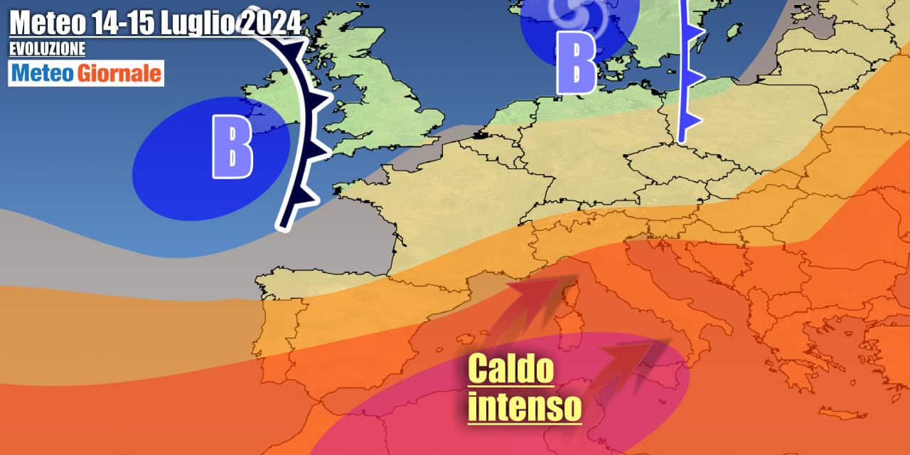 Intensa calura avvolgerà a lungo l'Italia