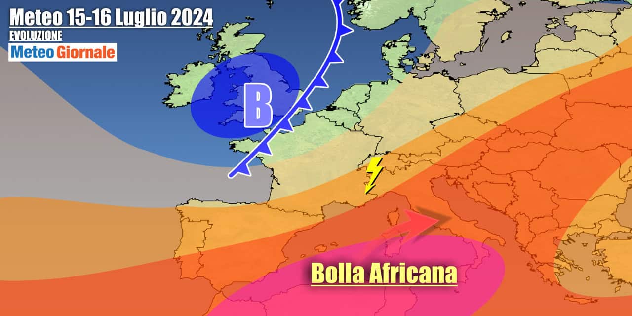 Forte Anticiclone ancora sino almeno al 20 Luglio