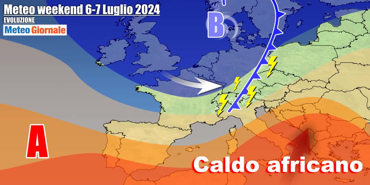 Nuove insidie nel weekend, in un contesto prevalente di caldo estivo