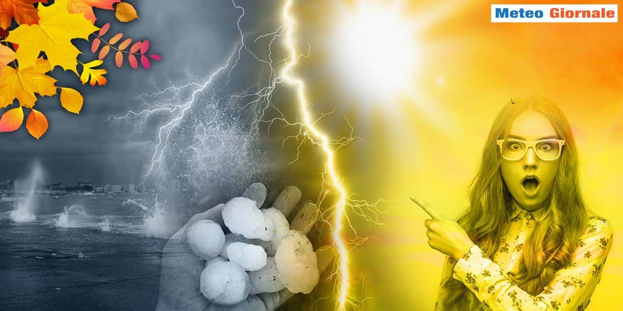 Caldo africano minacciato dai temporali